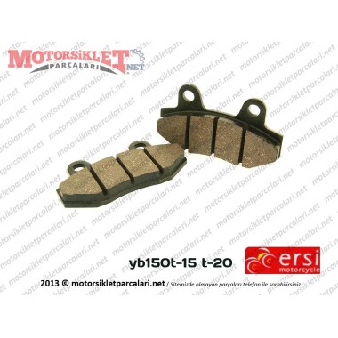 Ersi Motor YB150T-15 T-20 Ön Fren Balatası - Tip 1